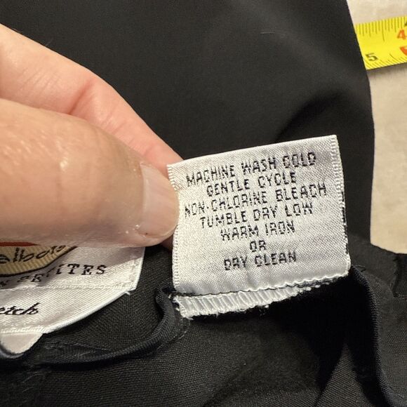 Talbots Women’s Size 16WP Petite Black Polyester Blend Stretch Waist Pant - Picture 6 of 11